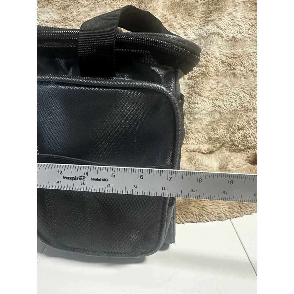 Okeechobee Fats Fishing Tackle Bag Gray Orange Medium Soft Side Shoulder Strap